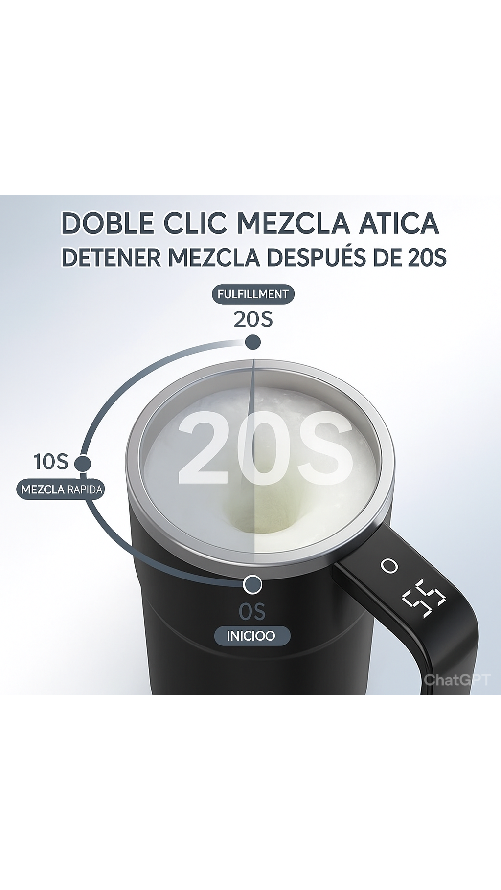 Taza Mezcladora Recargable+ ENVIO GRATIS