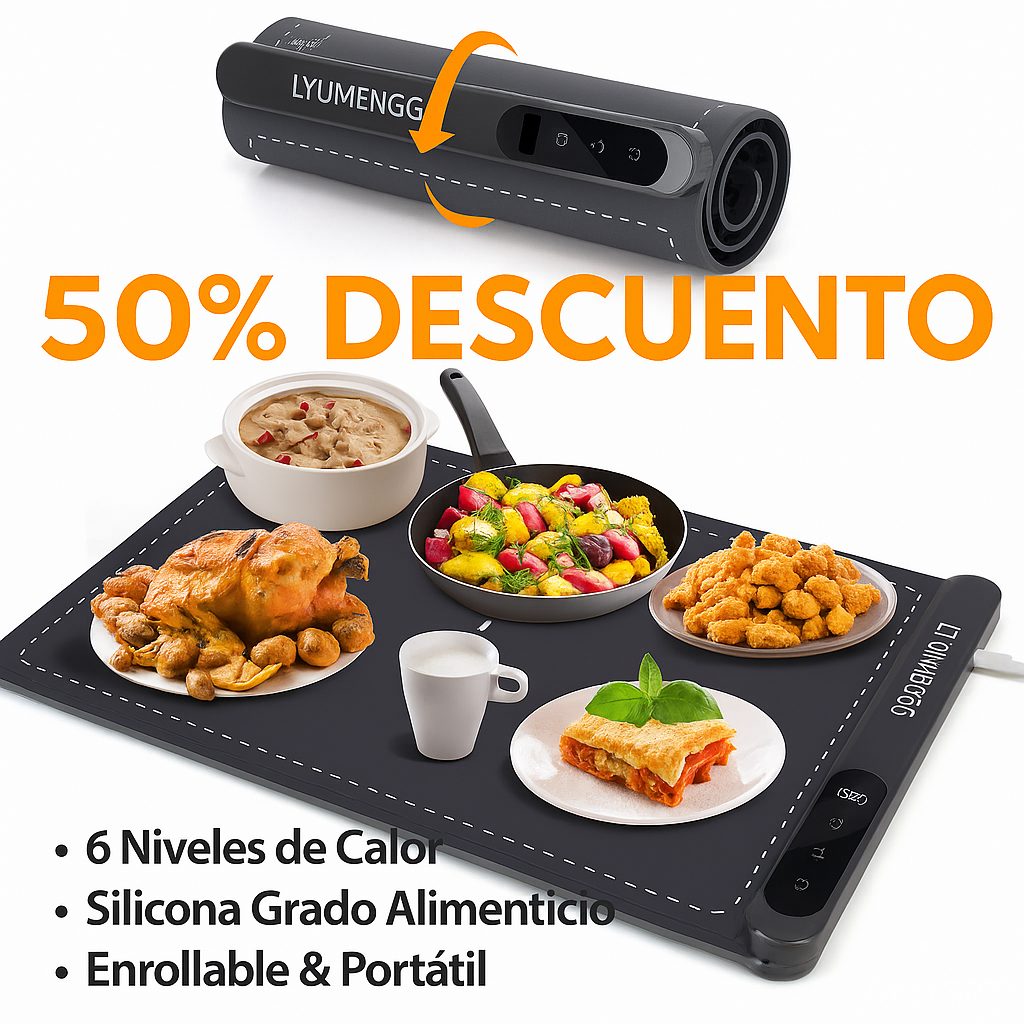 TAPETE CALENTADOR DE COMIDA BANDEJAS